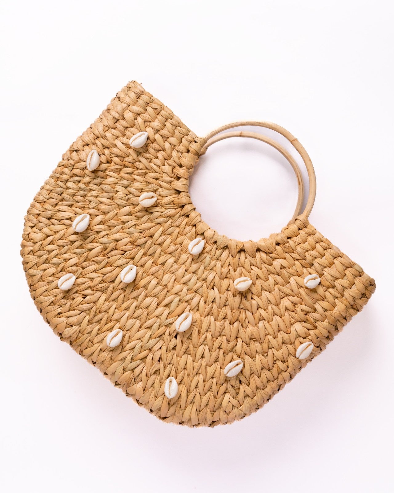 Seagrass Basket | Seagrass Tote Bag | Seashells