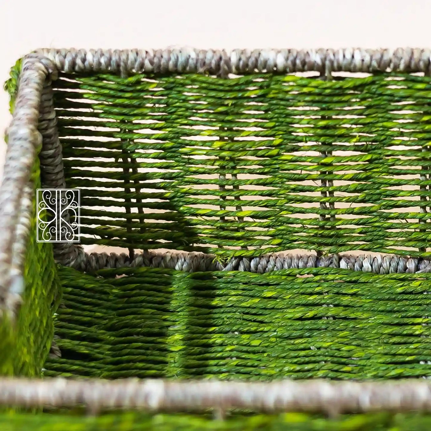 Wicker Wardrobe Organizer - Green