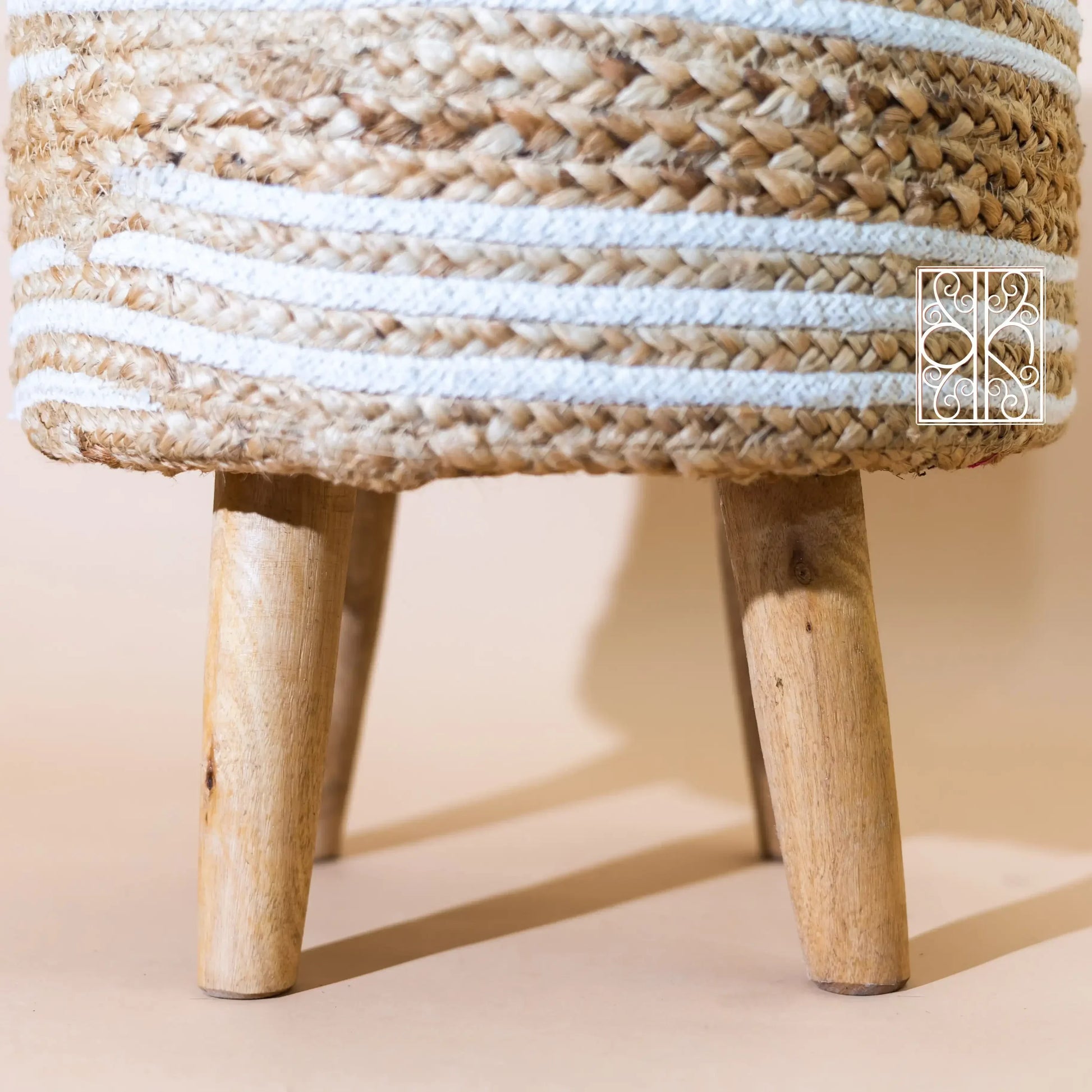 Jute pouffe - Ottoman chair