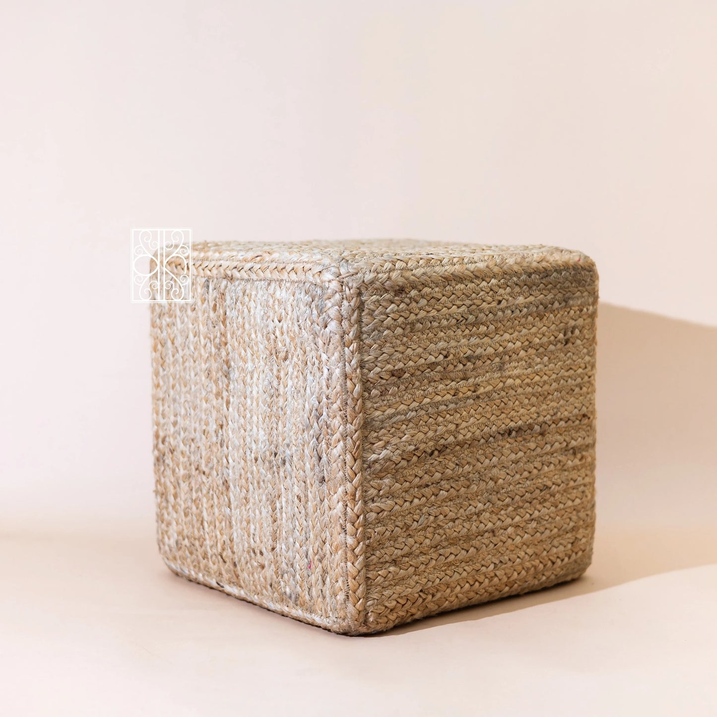 Natural Jute Pouffe