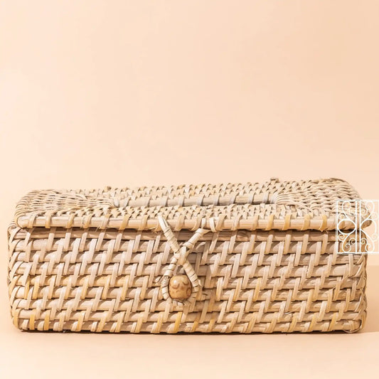 Bamboo Tissue Box - Rattan Storage box