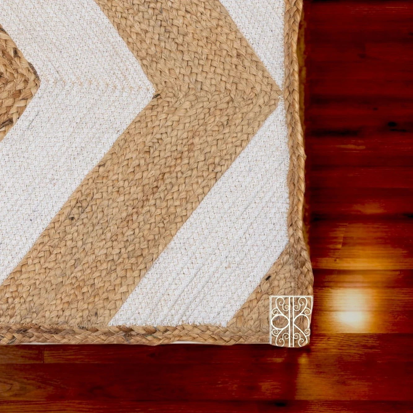 Floor mat for living room - Handwoven cotton floor rugs