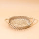 Bamboo tray with Handles - Rattan Serving Tray