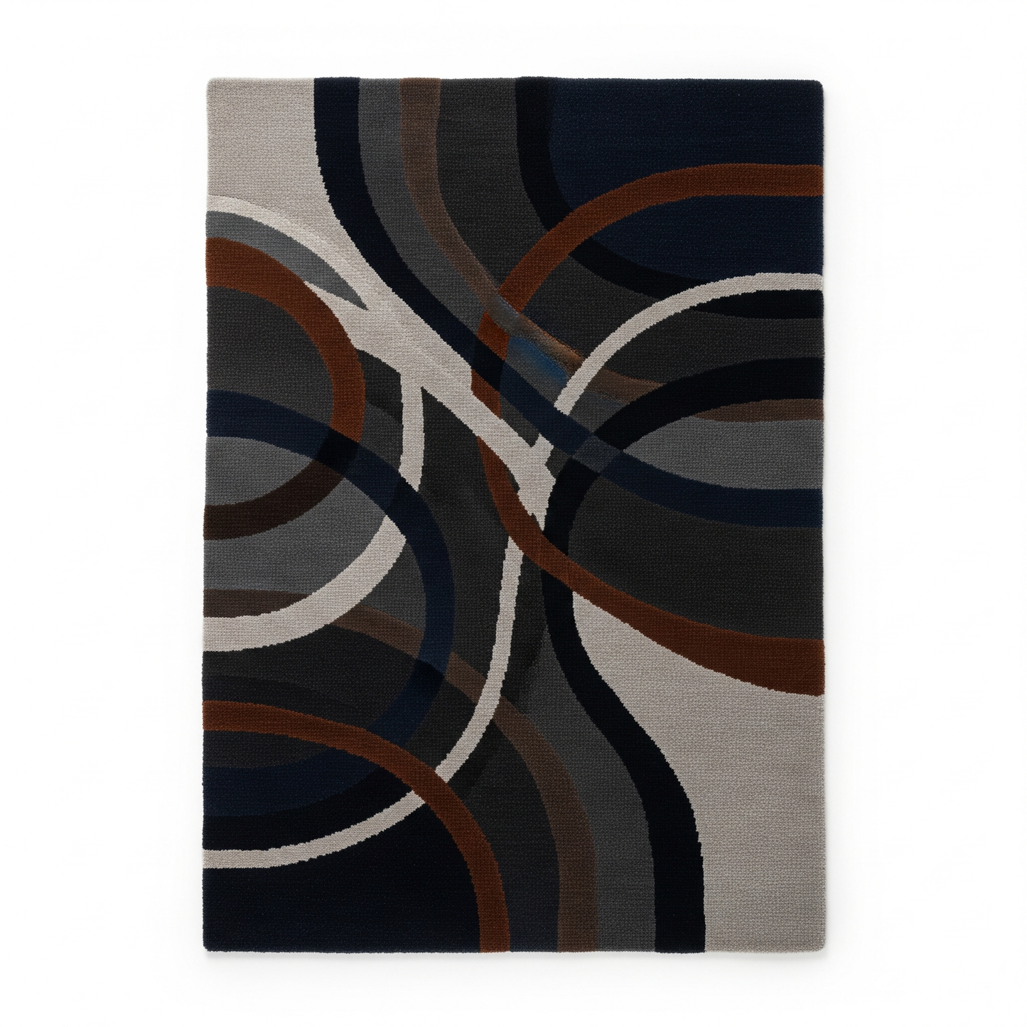 Midnight Orbit Handtufted Woollen Rug