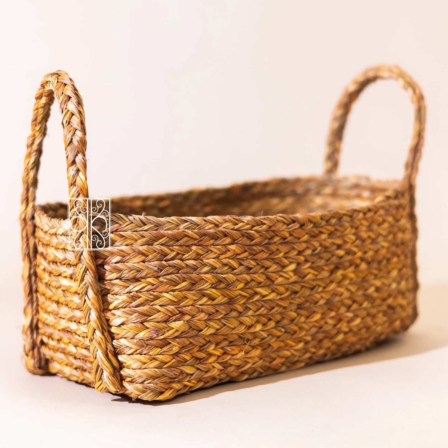 Buy Natural Wicker Storage Basket - Kitchen Shelf Organizer