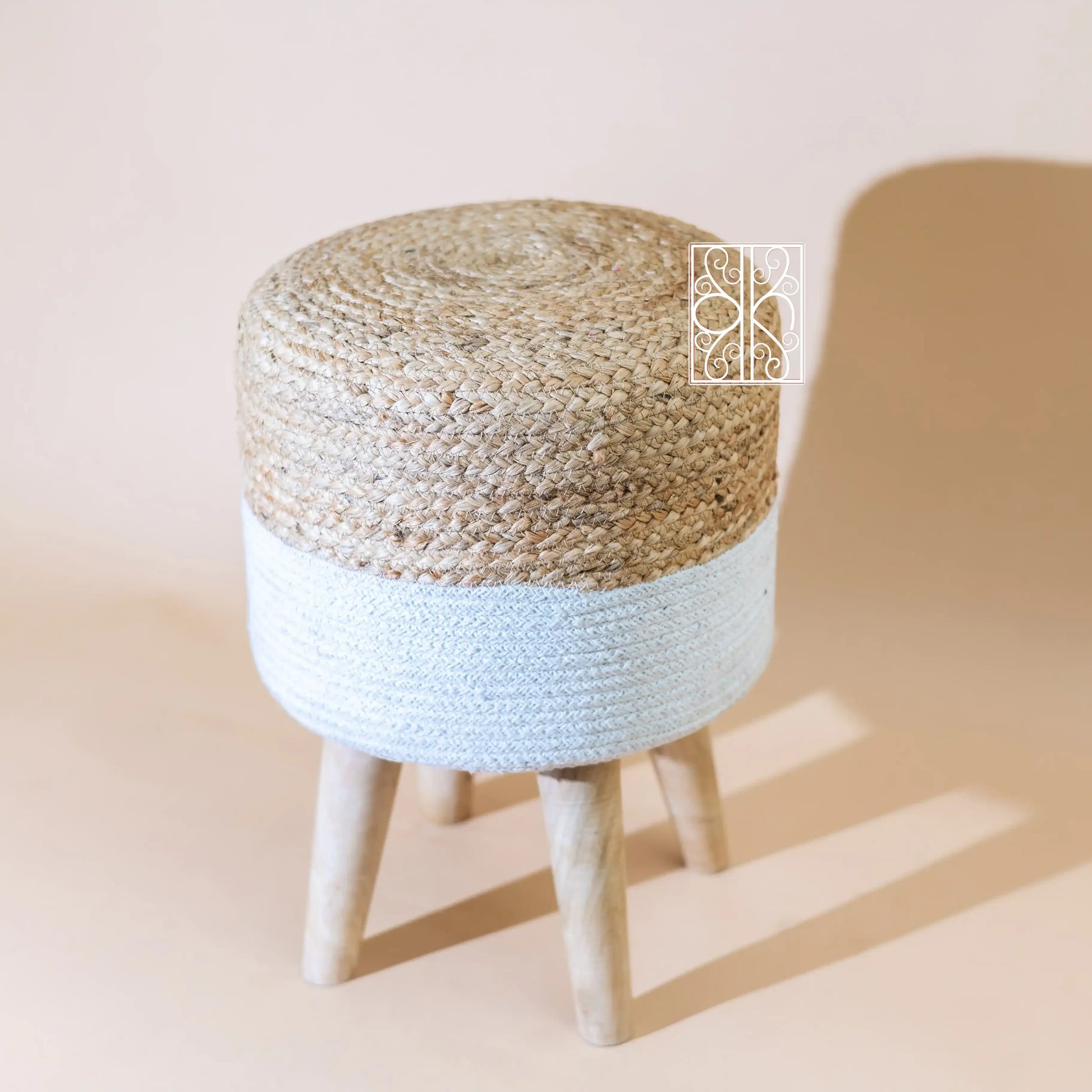 Jute pouffe - Ottoman Chair