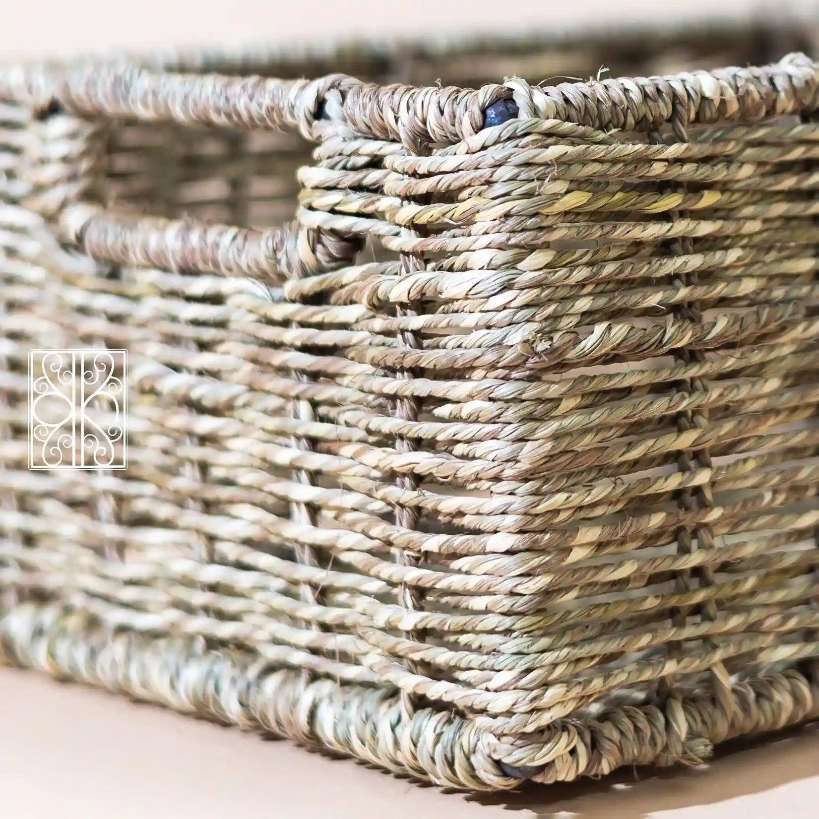 Natural wicker closet Organizer