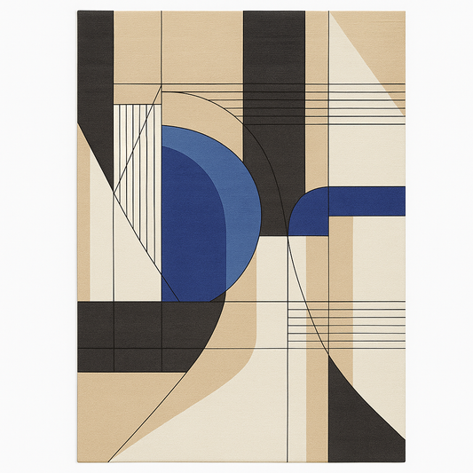 Urban Geometry Handtufted Woollen Rug