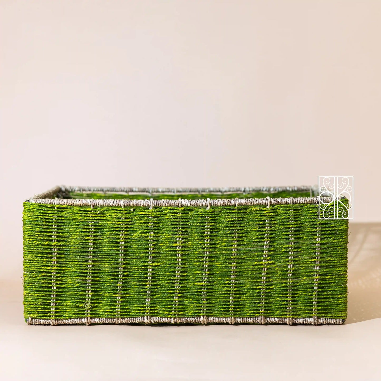 Wicker Wardrobe Organizer - Green