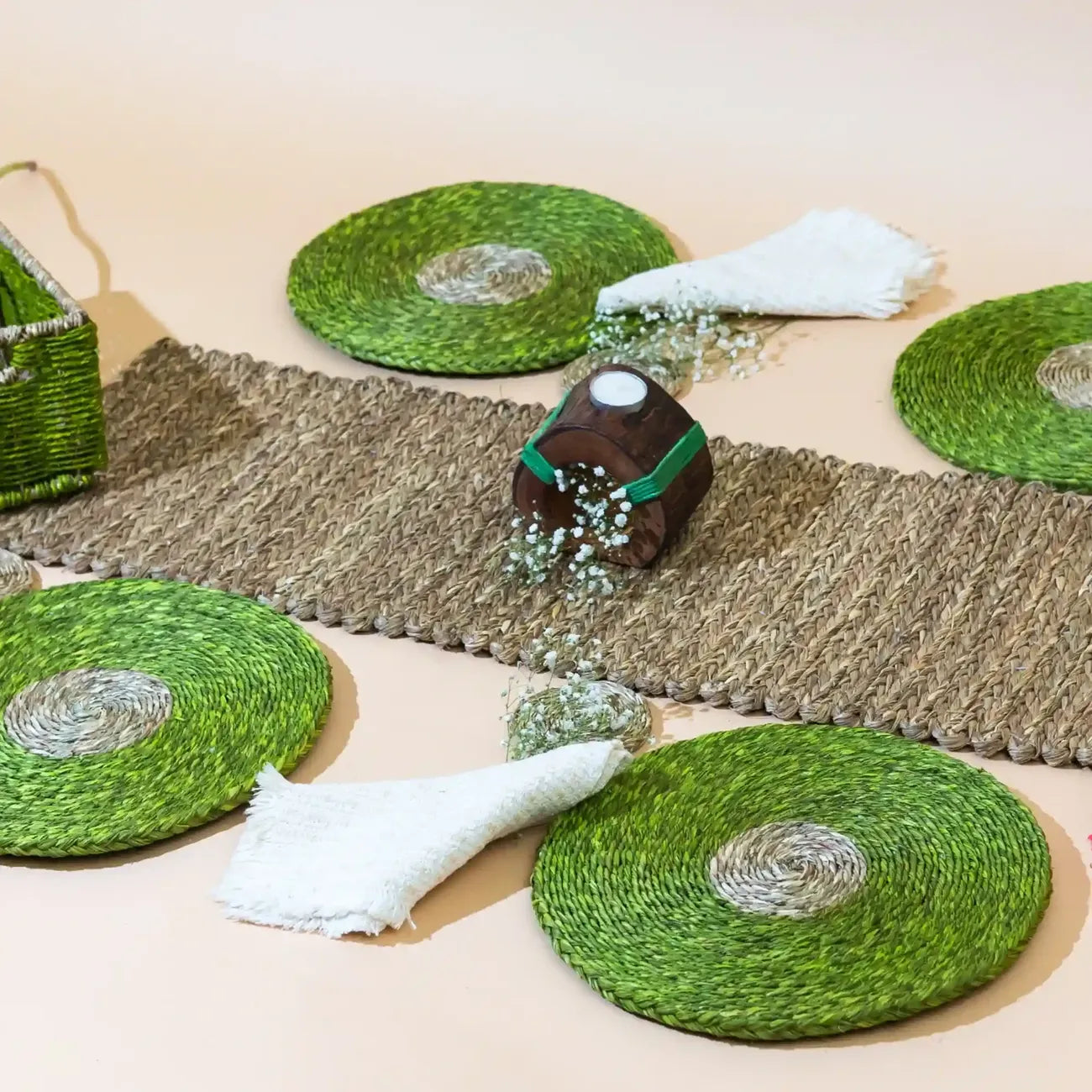 Seagrass Dining table Decor set | Set of 4 | Set of 6