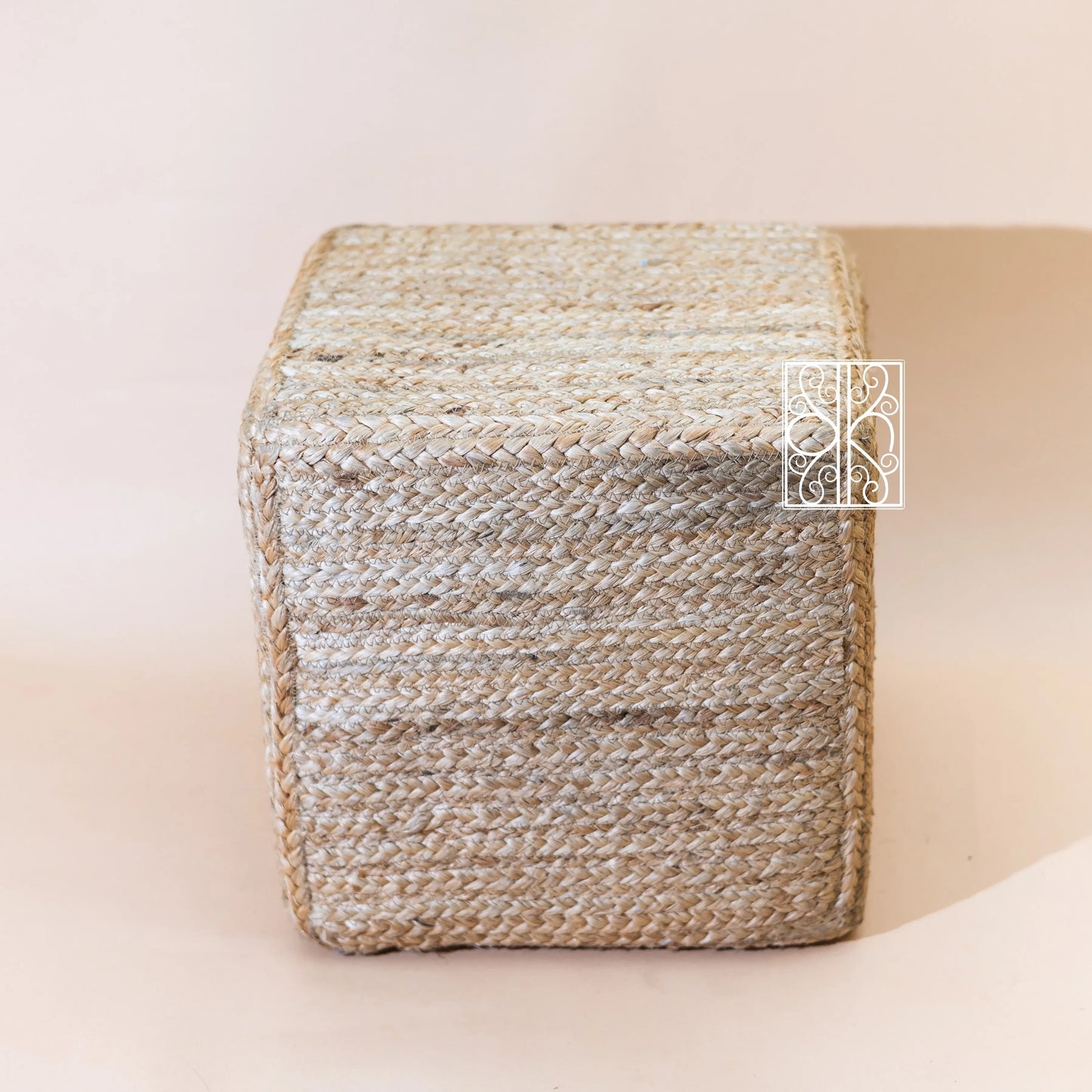 Natural Jute Pouffe
