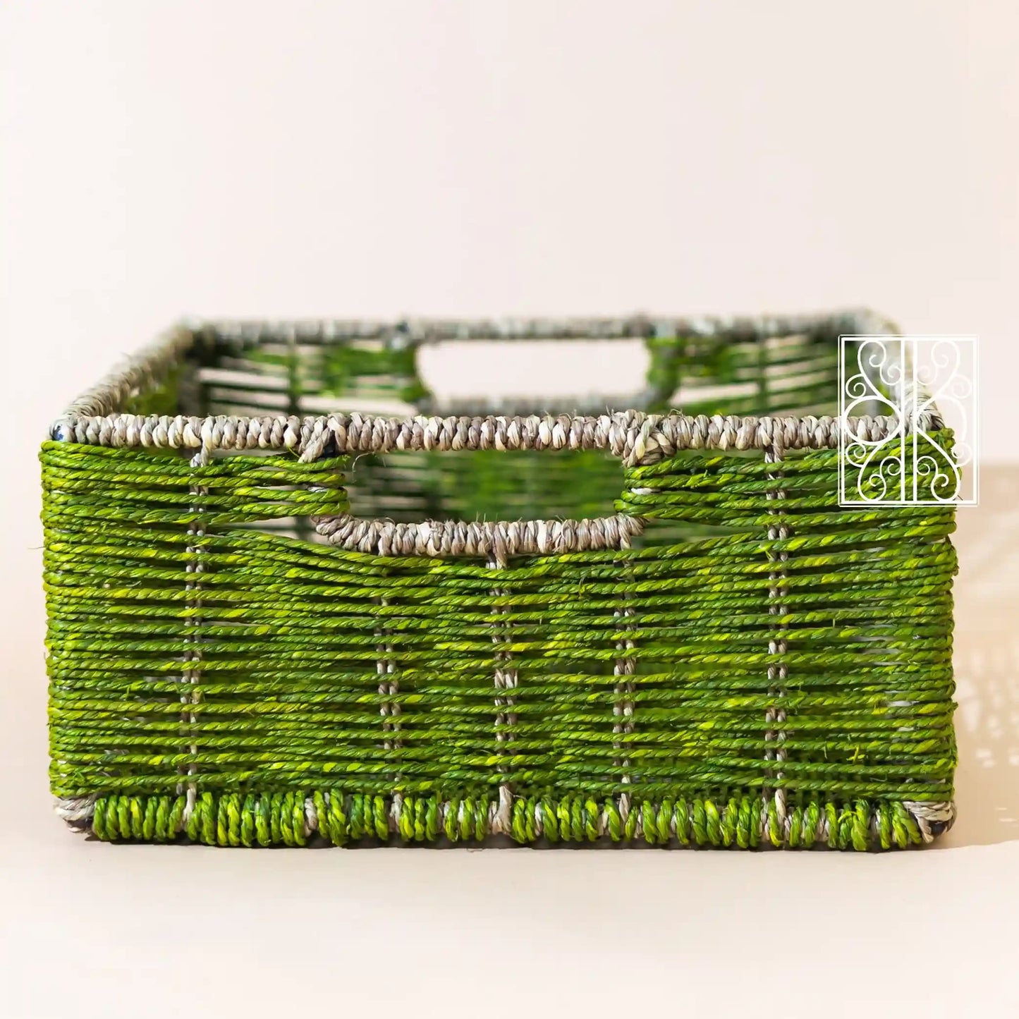Wicker Wardrobe Organizer - Green