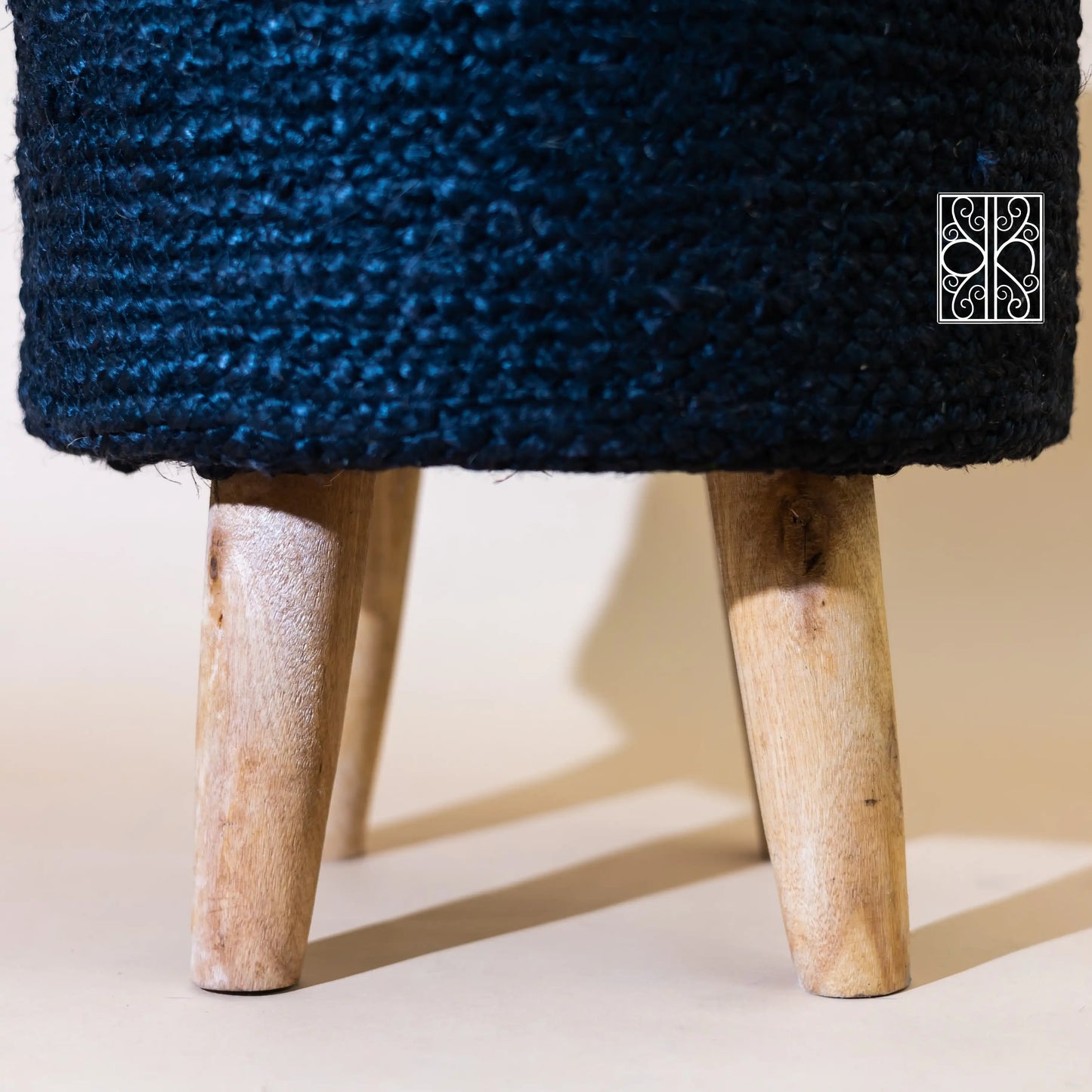 Jute Ottoman Stool