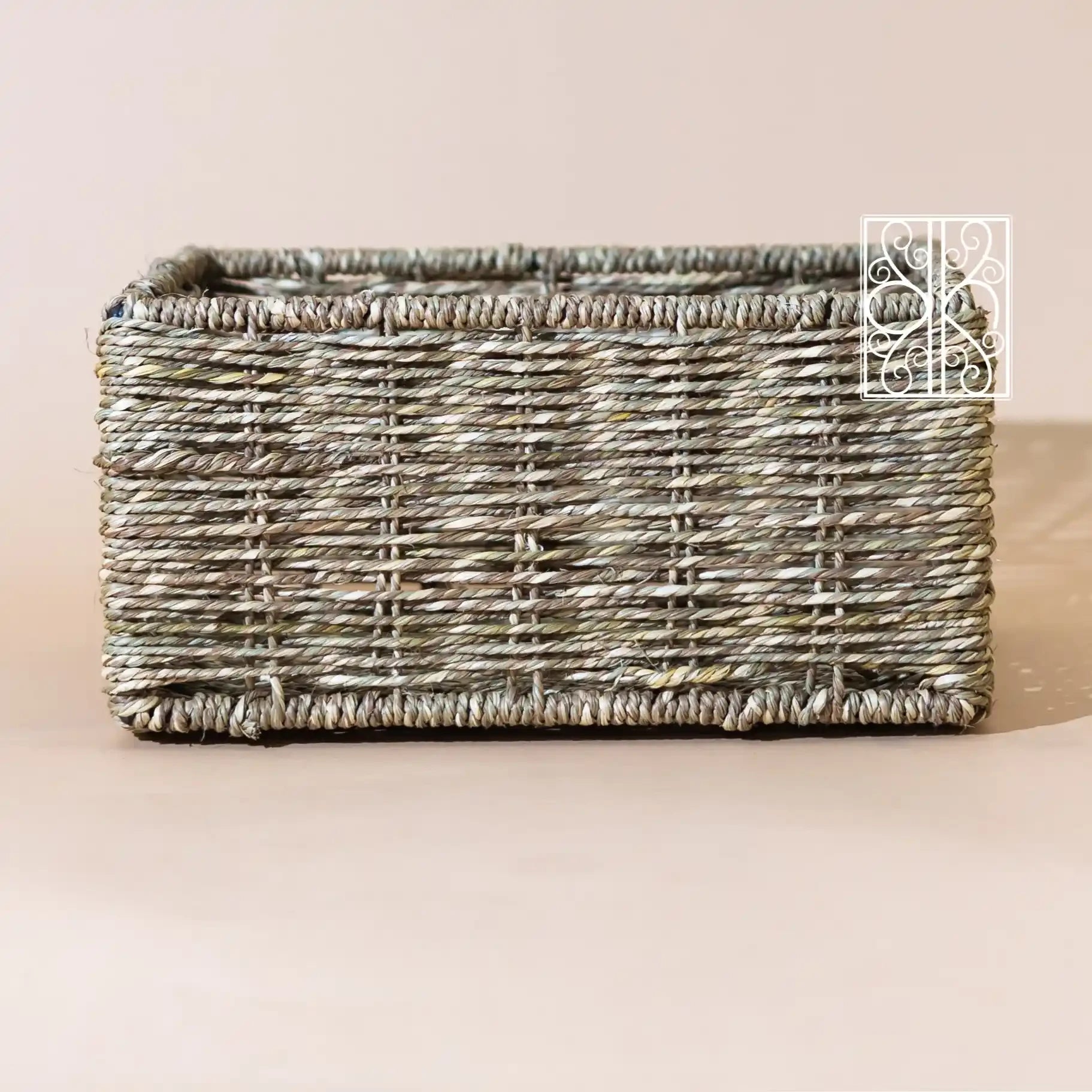 Natural wicker closet Organizer