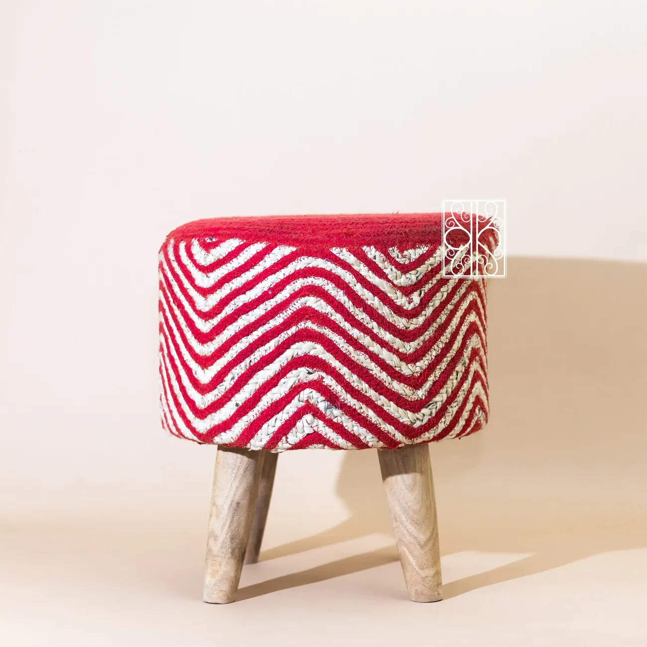 Jute pouffe | Jute Chair | Trendy Wavy