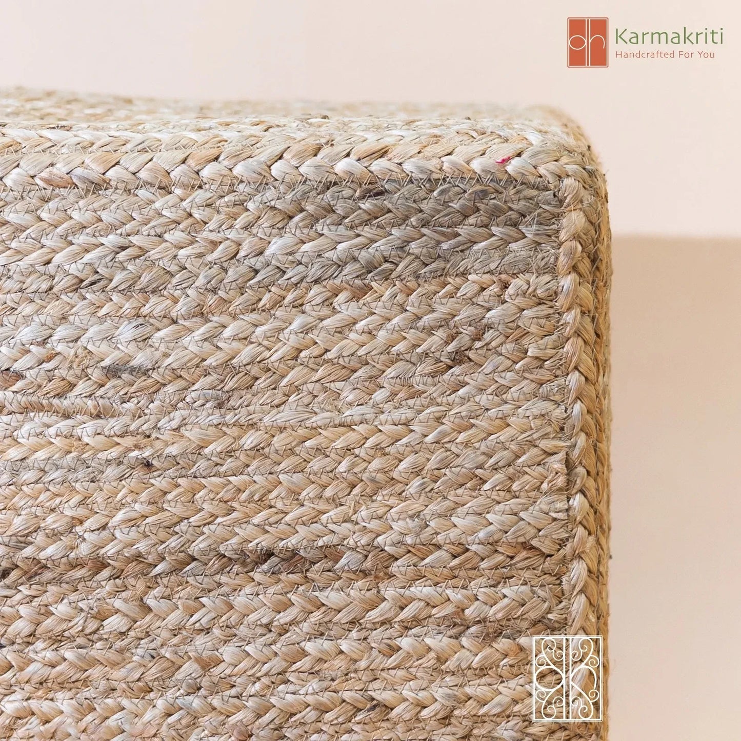 Natural Jute Pouffe