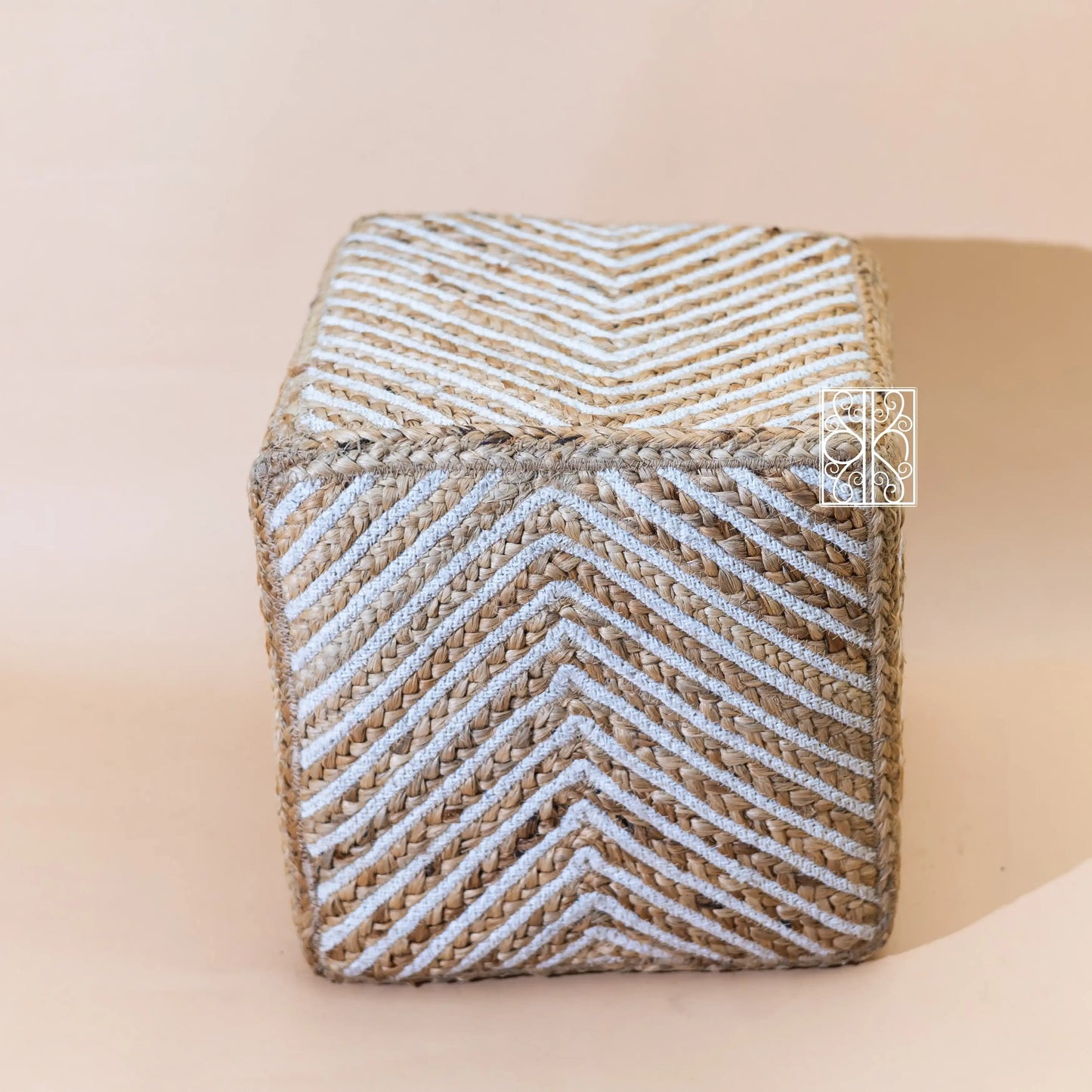 Buy Jute pouffe - Jute Stool online on Karmakriti