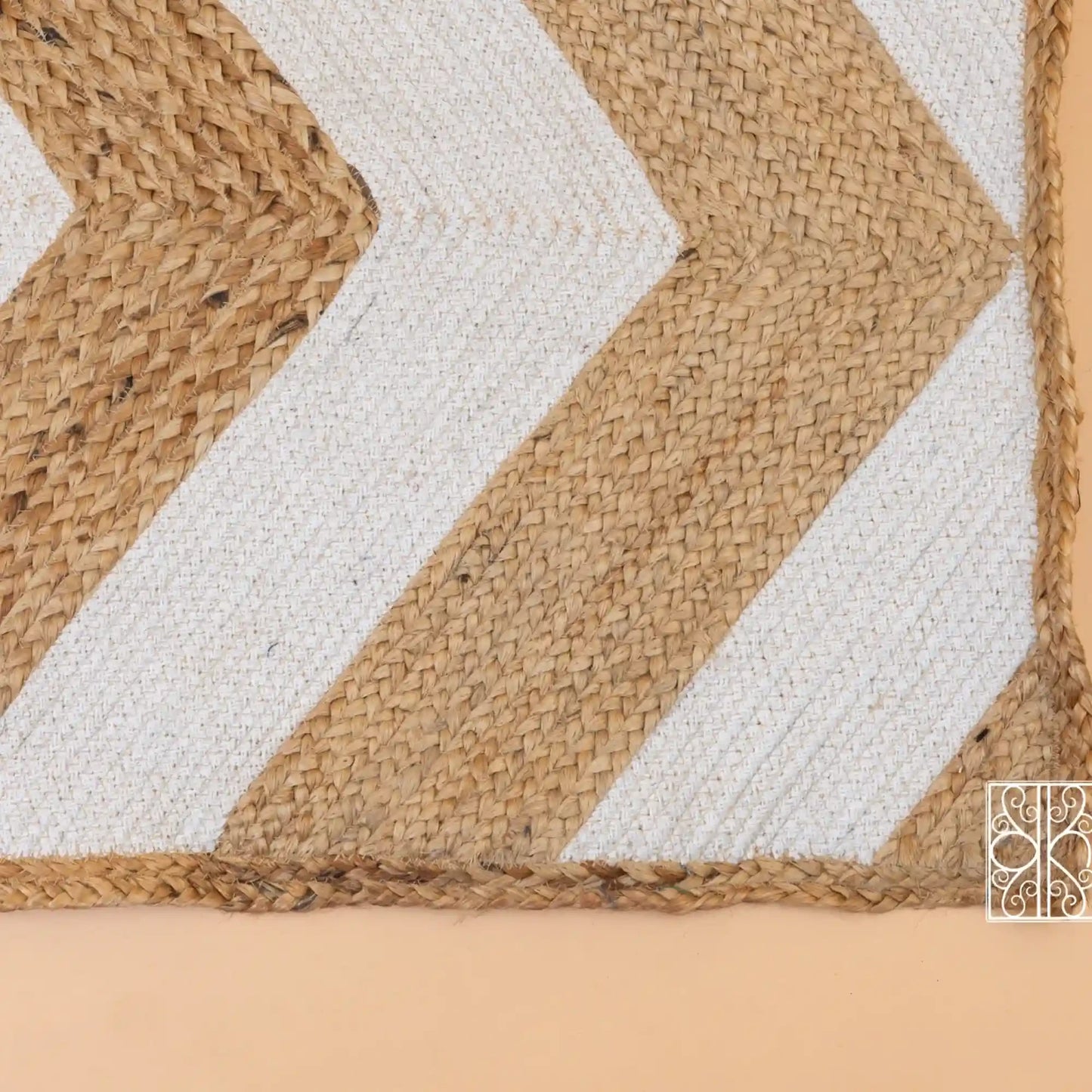 Floor mat for living room - Handwoven cotton floor rugs