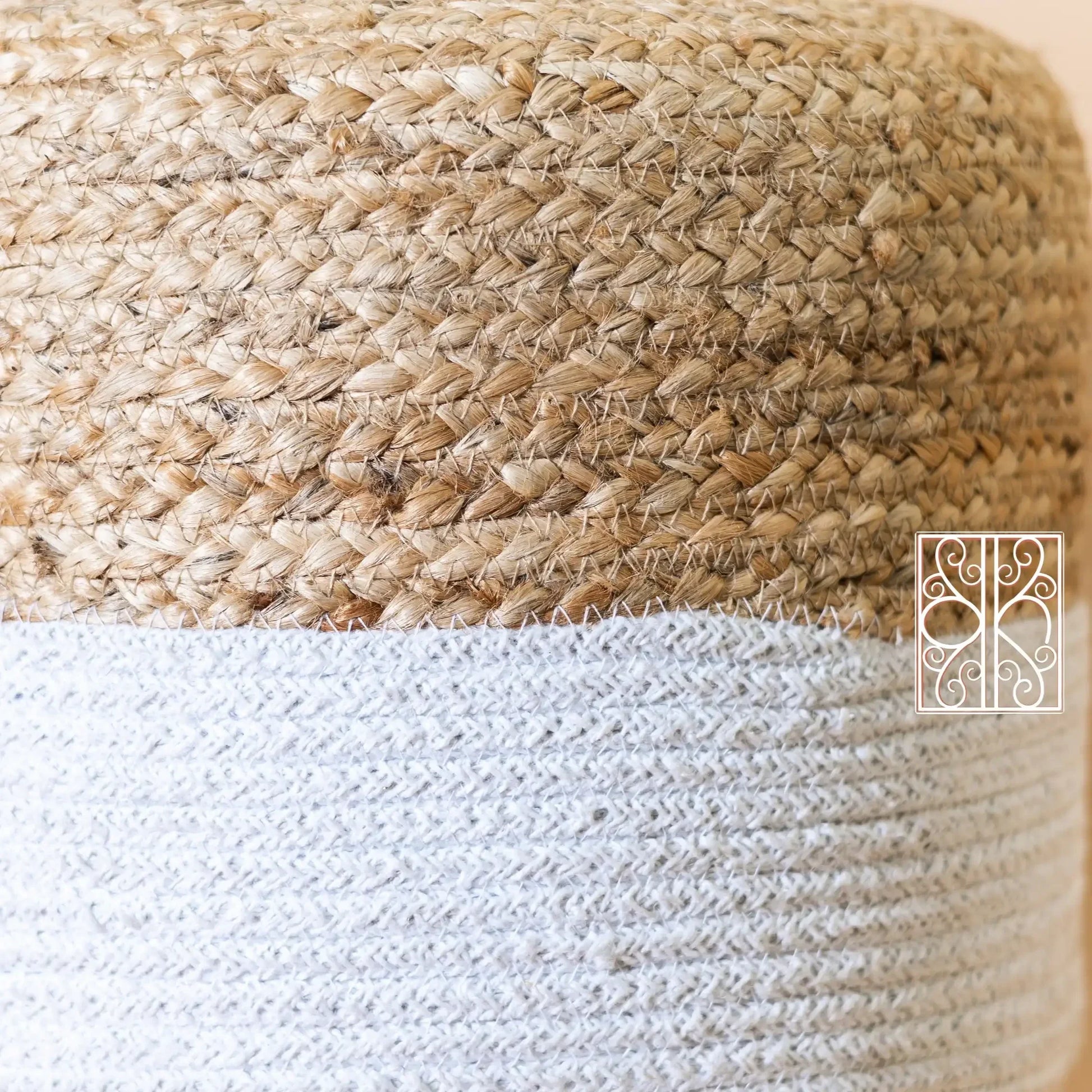 Jute pouffe - Ottoman Chair