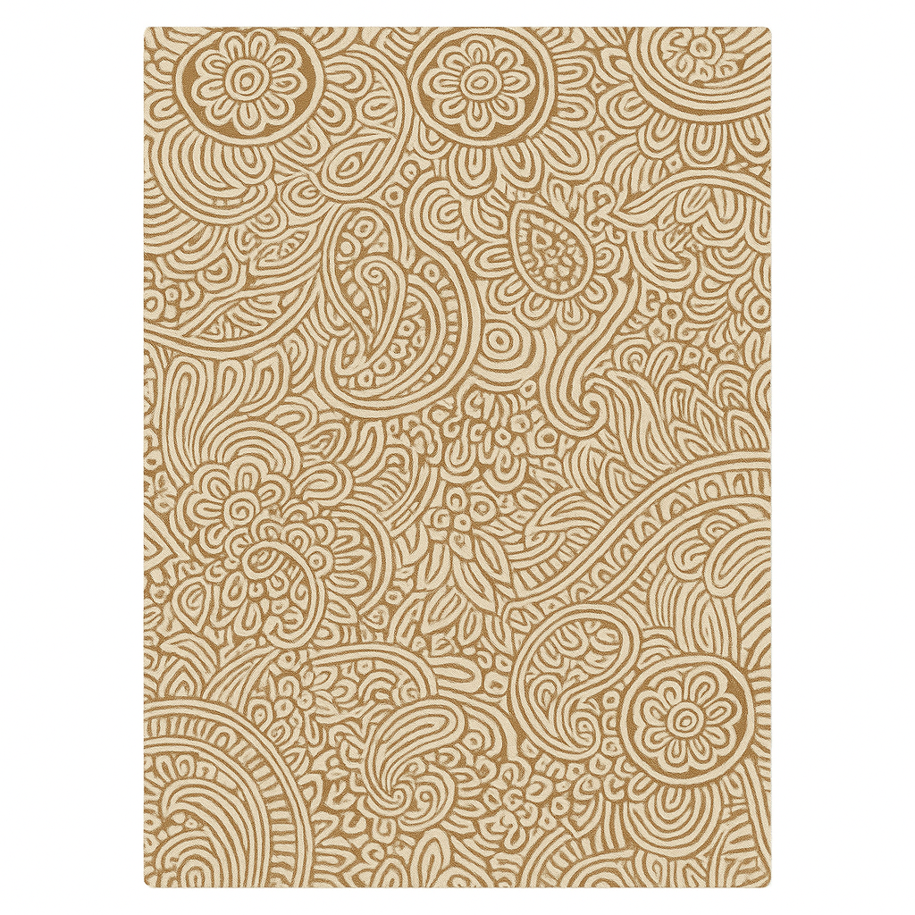Paisley Harmony Hand-Tufted Wool Rug