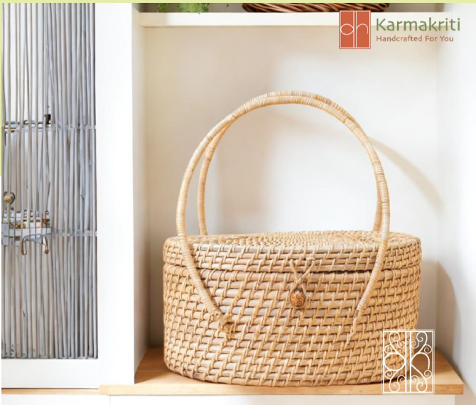 Handmade Bamboo Basket: A Natural Solution for Organization
