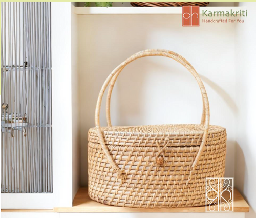 Handmade Bamboo Basket: A Natural Solution for Organization