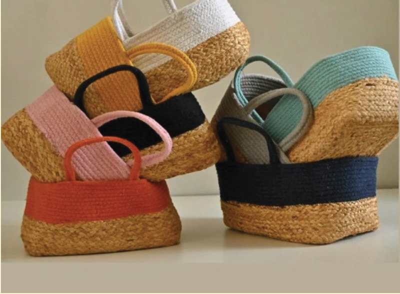 Jute basket 8*6*4 inches