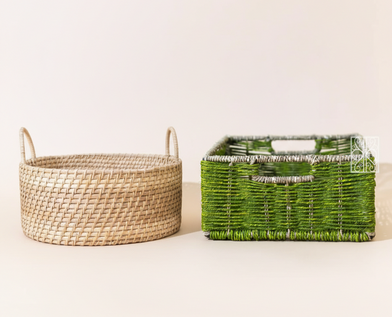 Handmade Wicker Basket India - Storage Basket. Discover our collection of natural wicker storage baskets online in India. Organize your home with these beautiful, handmade baskets.