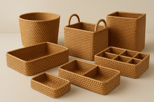 Handmade Bamboo Storage Baskets: A Natural Solution for Organization