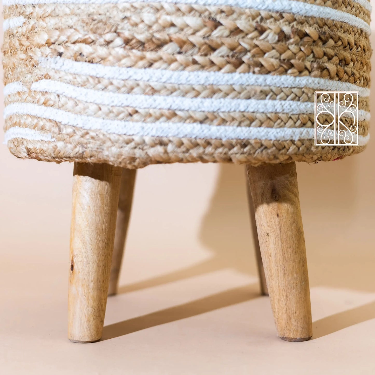 Jute pouffe - Ottoman chair