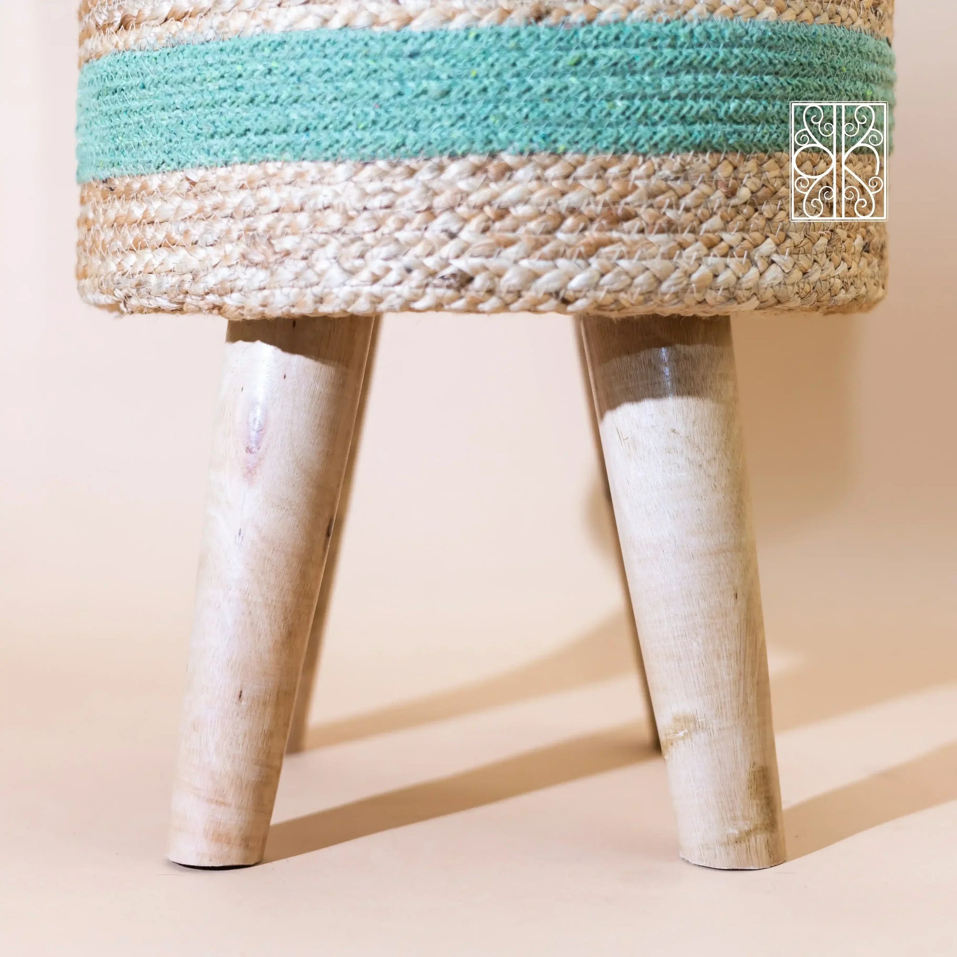 Jute pouffe - Ottoman stool