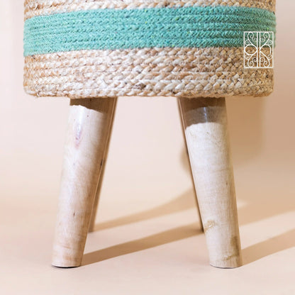 Jute pouffe - Ottoman stool