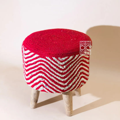 Jute pouffe | Jute Chair | Trendy Wavy