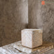 Jute pouffe | Jute stool | Pyramid square
