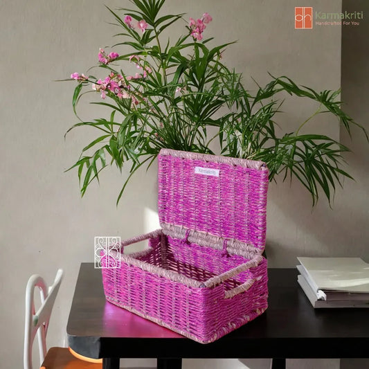 Buy Wicker Storage box with lid