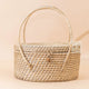Large Bamboo basket with Lid | Rattan Basket with Handles