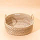 Oval Bamboo basket with Handles | Large Rattan Basket