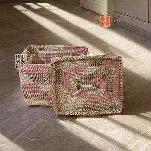 Pink beige and Black