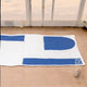 Cotton Floor Carpet | floor rugs | Blue and White