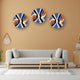 Wall Decorative plates | Bedroom Wall Decor | Kenyan Blue