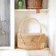 Bamboo Picnic basket with Lid | Rattan Basket with Handles
