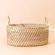 Oval Rattan basket with Handles | Large Bamboo Basket