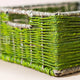 Wicker storage basket | Wicker Wardrobe Organizer - Green