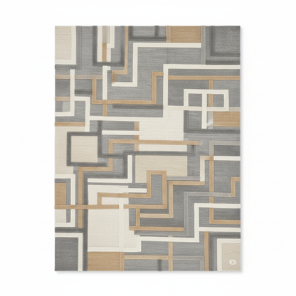 Contemporary Handwoven Wool Rug