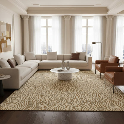 Paisley Harmony Hand-Tufted Wool Rug