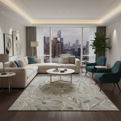 Botanic Whispers Hand-Tufted Wool Rug