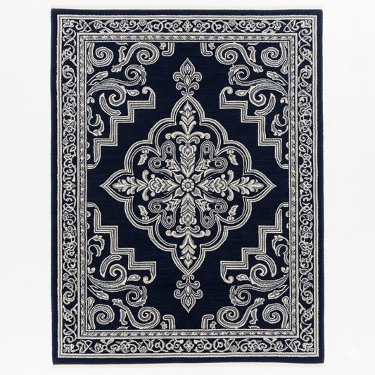 Noir Elegance Handtufted Woollen Rug