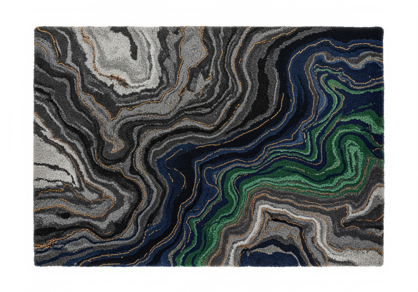 Earth Strata Modern Handtufted Woollen Rug