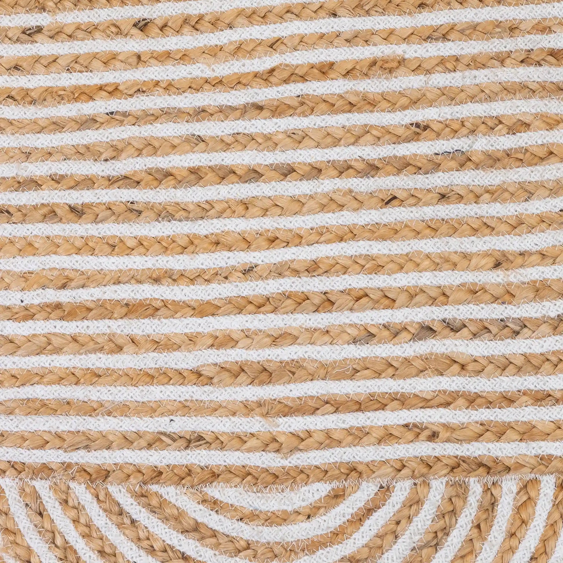 Golden and white Childrens floor mats and Jute floor rugs