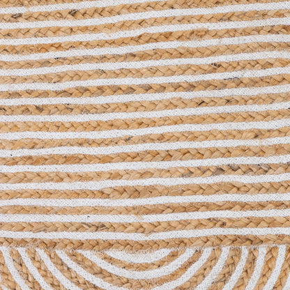 Golden and white Childrens floor mats and Jute floor rugs